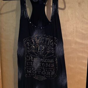 Affliction Charcoal Graphic Tank